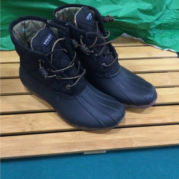 Sperry Saltwater Quilted Duck Booties - Picture 5 of 9